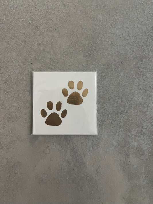 Double Paw Temporary Tattoo (Individual)