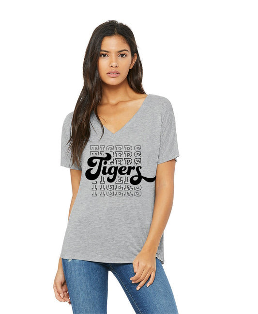 Retro Tigers V-Neck